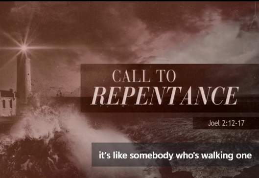 Call To Repentance